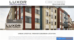 Desktop Screenshot of luxorapartments.com