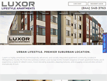 Tablet Screenshot of luxorapartments.com